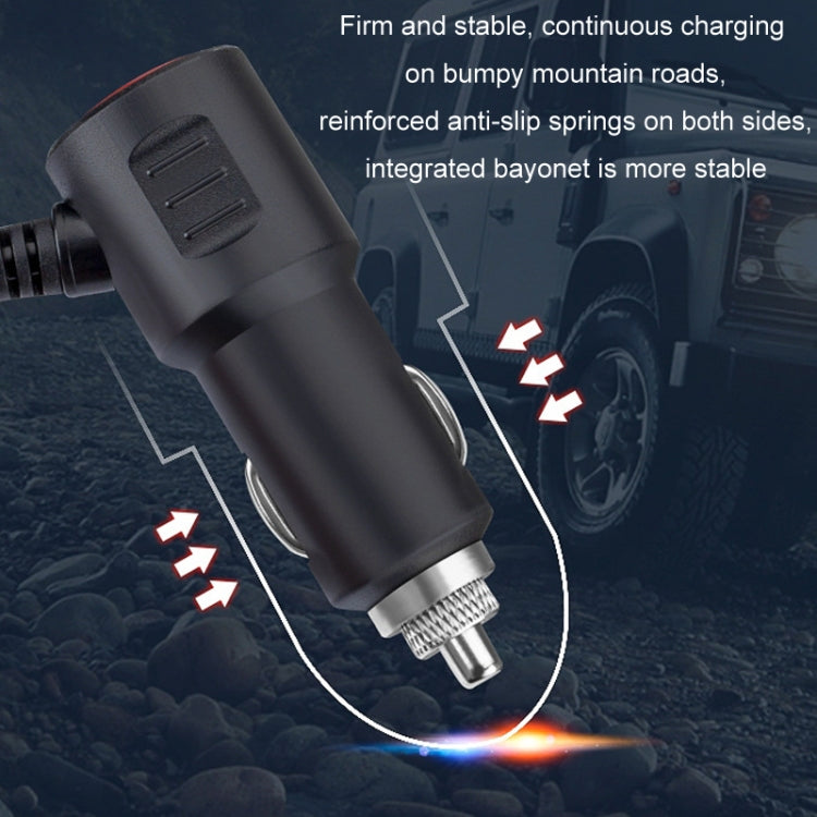 1 to 4 Q3.0 Car Cigarette Lighter Fast Charging 120W Car Conversion Plug, BY-1369