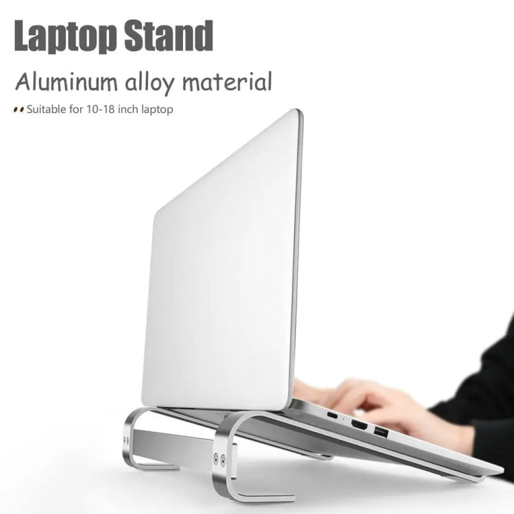 Aluminum Alloy Desktop Laptop Stand, for 10-18 inch