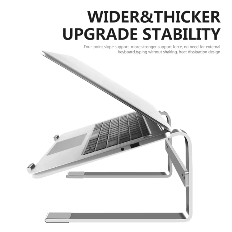 Desktop Aluminum Alloy Heightened Heat Dissipation Laptops Stand, for 13-17 inch