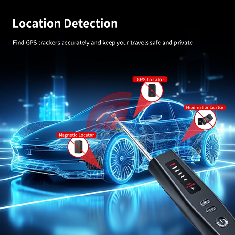 Hidden Camera Detector GPS Tracker Detector 5 Levels Sensitivity Adjustable, T011