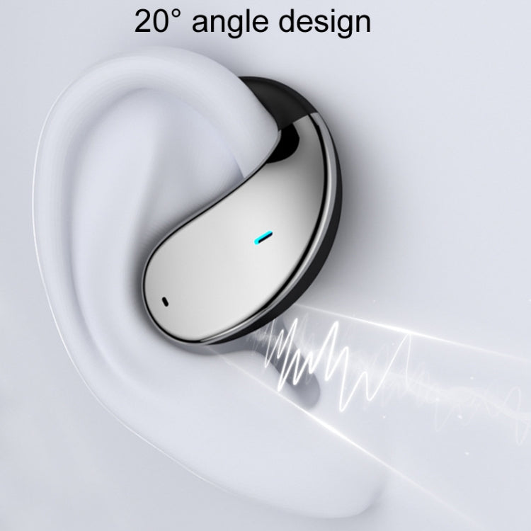 Q39 On-Ear Open Sports Wireless Digital Bluetooth Earphones, Black, Skin Color