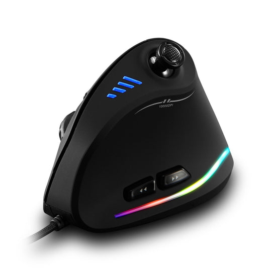 ZELOTES C18 11-Keys RGB Vertical Grip Ergonomic Joystick Programming Gaming Wired Mouse, C18
