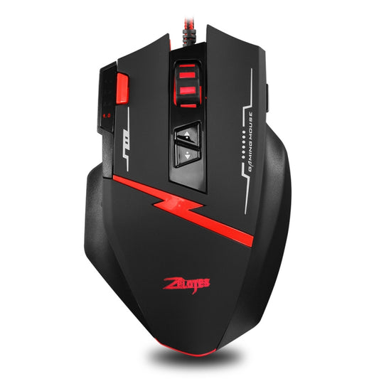 ZELOTES C8 8-buttons Ergonomic Game Programming Custom Wired Mouse, C8