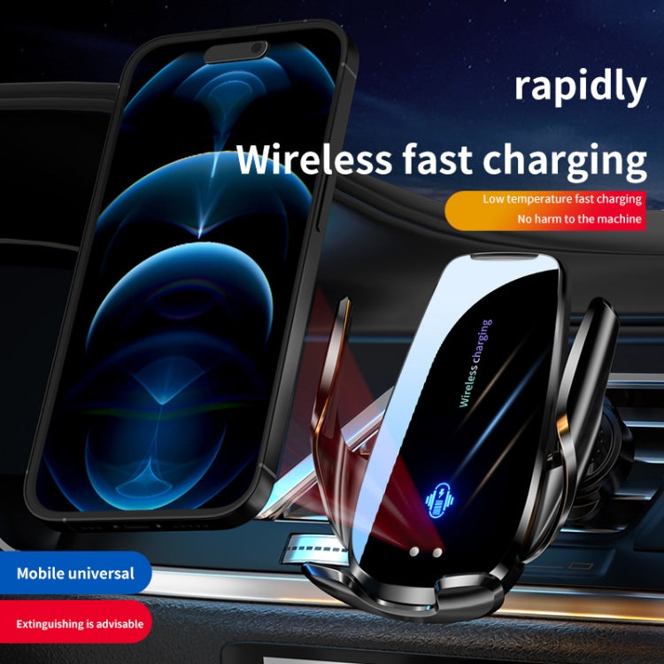 Q96 Car Wireless Charging Cell Phone Navigation Mount, Standard, Standard+Suction Cup