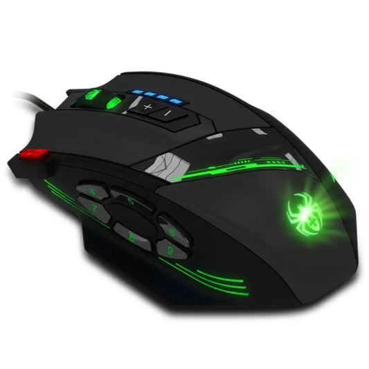 ZELOTES C12 12-buttons Ergonomic Programming Custom Gaming Wired Mouse, C12
