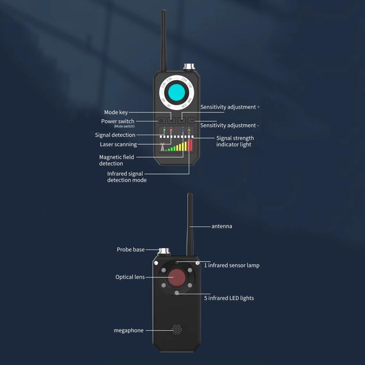 AK700 Anti-Monitoring And Anti-Eavesdropping Detector GPS High-Sensitivity Wireless Signal Scanner