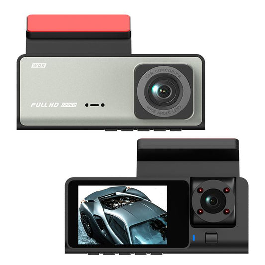 G71 HD 1080P Three-Lens 2.0-Inch Infrared Night Vision Driving Recorder, No WIFI, WIFI Connection