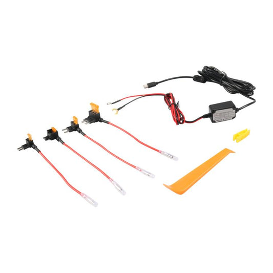 Car Driving Recorder Parking Monitoring 3A Step-down Cable Set, Type-C 2 Wires, Type-C 3 Wires, Elbow Type-C