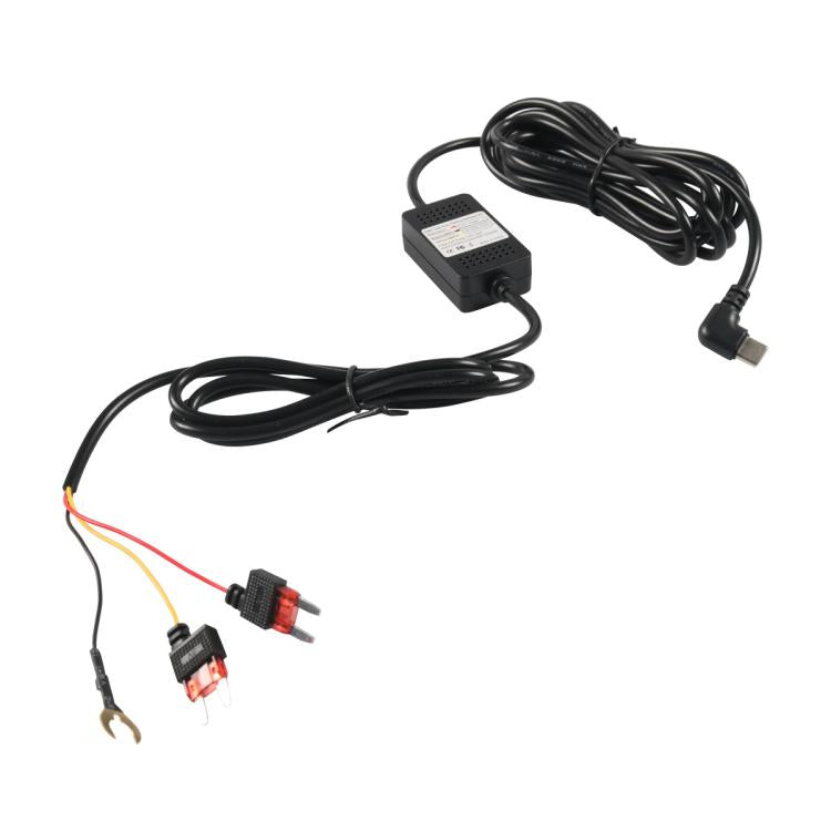 Car Driving Recorder Parking Monitoring 3A Step-down Cable Set, Type-C 2 Wires, Type-C 3 Wires, Elbow Type-C