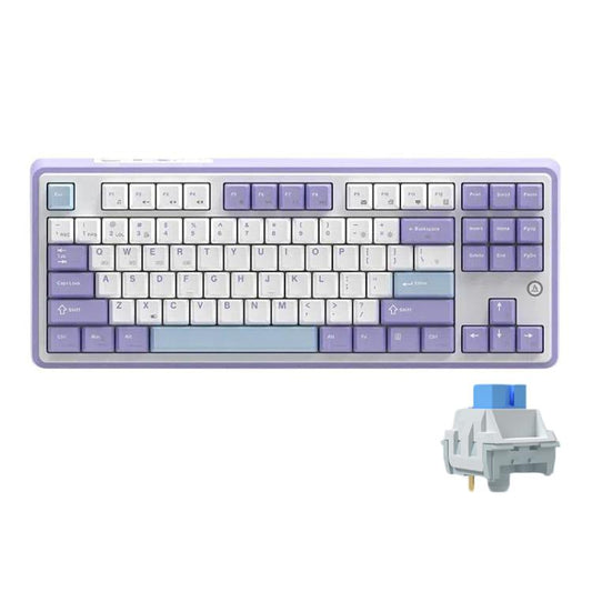 Ajazz AK870 Wireless Bluetooth Tri-mode Mechanical Keyboard RGB DIY Custom Hot Swap Gaming Keyboard, Flying Fish Axis Purple, Flying Fish Axis Black, Gift Axis Purple, Gift Axis Black, Flying Fish Axis Gradient Blue, Flying Fish Axis Gradient Gray