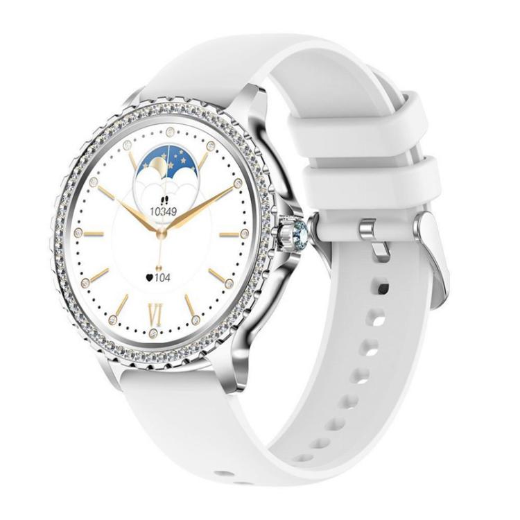 Bluetooth Calling AI Voice Assistant Life Waterproof Sports Smartwatch, Black Silicone Strap, Gold Pink Silicone Strap, Silver Gray Silicone Strap, Gold Rough Steel Strap+Pink Silicone Strap, Silver Rough Steel Strap+Gray Silicone Strap����������������...