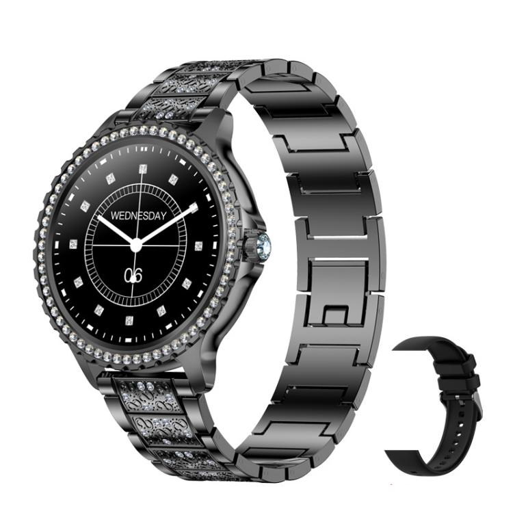 Bluetooth Calling AI Voice Assistant Life Waterproof Sports Smartwatch, Black Silicone Strap, Gold Pink Silicone Strap, Silver Gray Silicone Strap, Gold Rough Steel Strap+Pink Silicone Strap, Silver Rough Steel Strap+Gray Silicone Strap����������������...