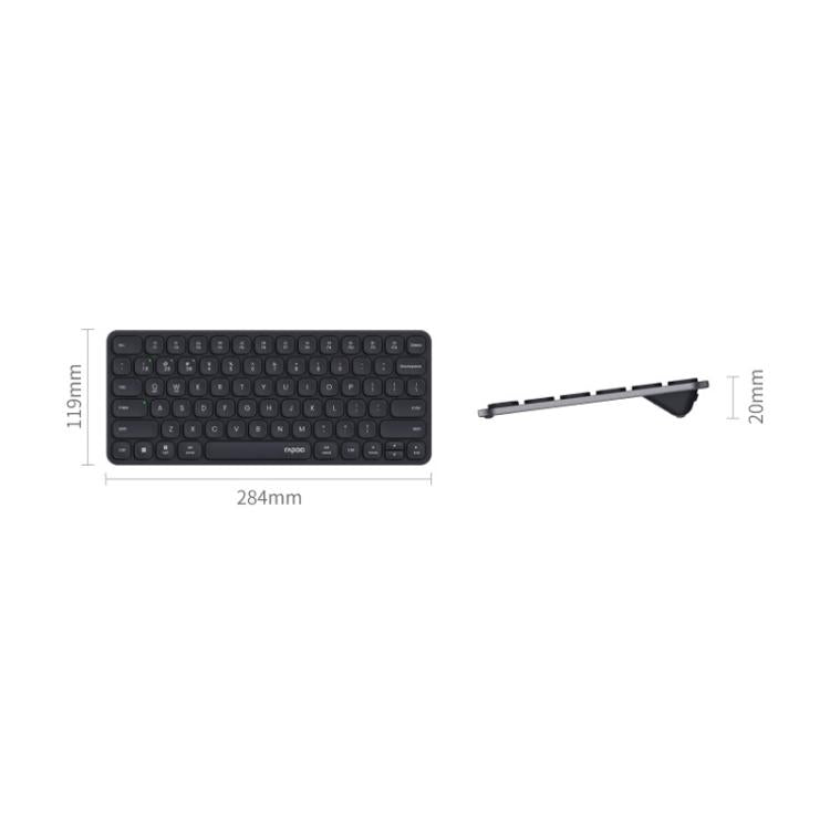 Rapoo E9000G Wireless Bluetooth Keyboard Computer Laptop Cell Phone Keyboard