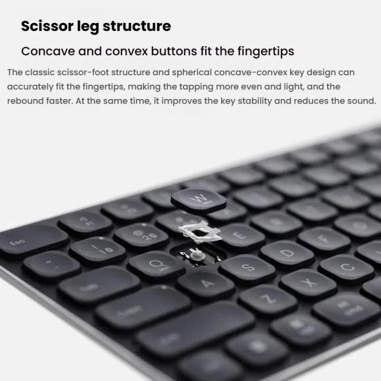 Rapoo E9000G Wireless Bluetooth Keyboard Computer Laptop Cell Phone Keyboard