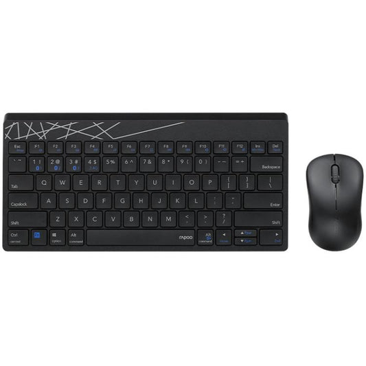 Rapoo 8000GT Bluetooth / 2.4G Wireless Keyboard Mice Set Laptop Tablet Cell Phone Keyboard And Mouse