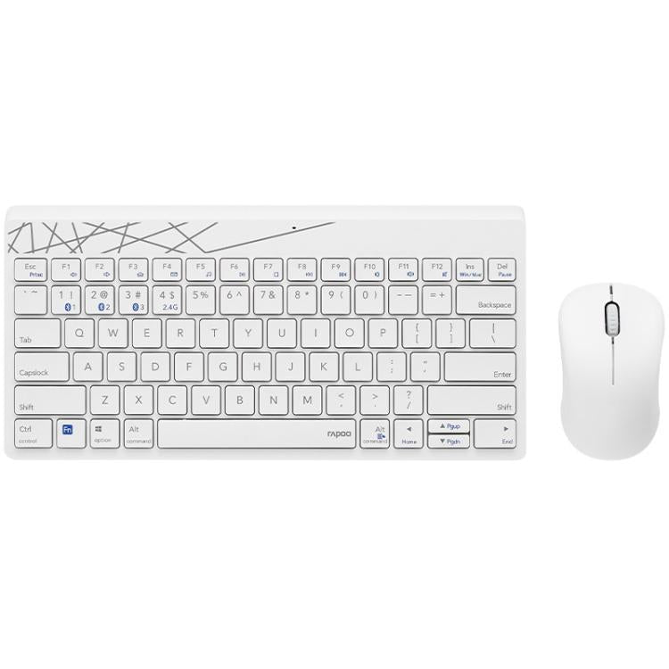 Rapoo 8000GT Bluetooth / 2.4G Wireless Keyboard Mice Set Laptop Tablet Cell Phone Keyboard And Mouse