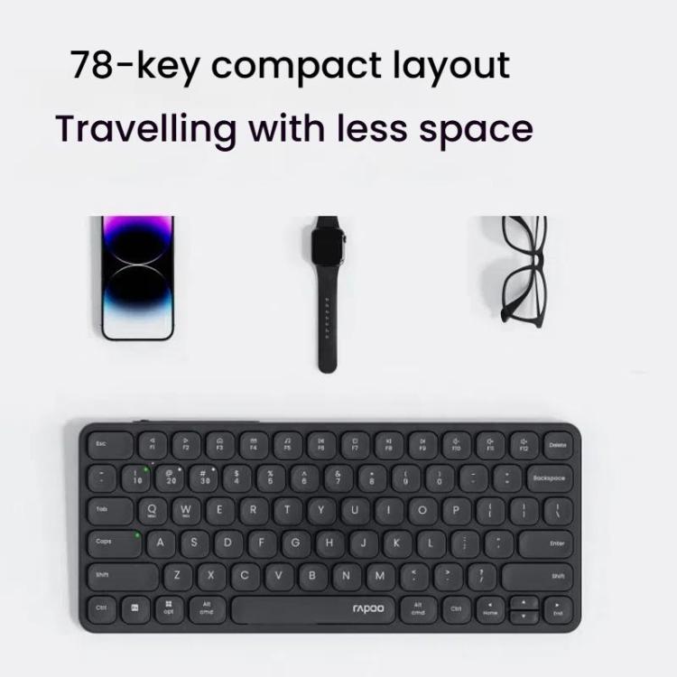 Rapoo E9050L Tri-mode Bluetooth Wireless Keyboard Silent Laptop Keyboard