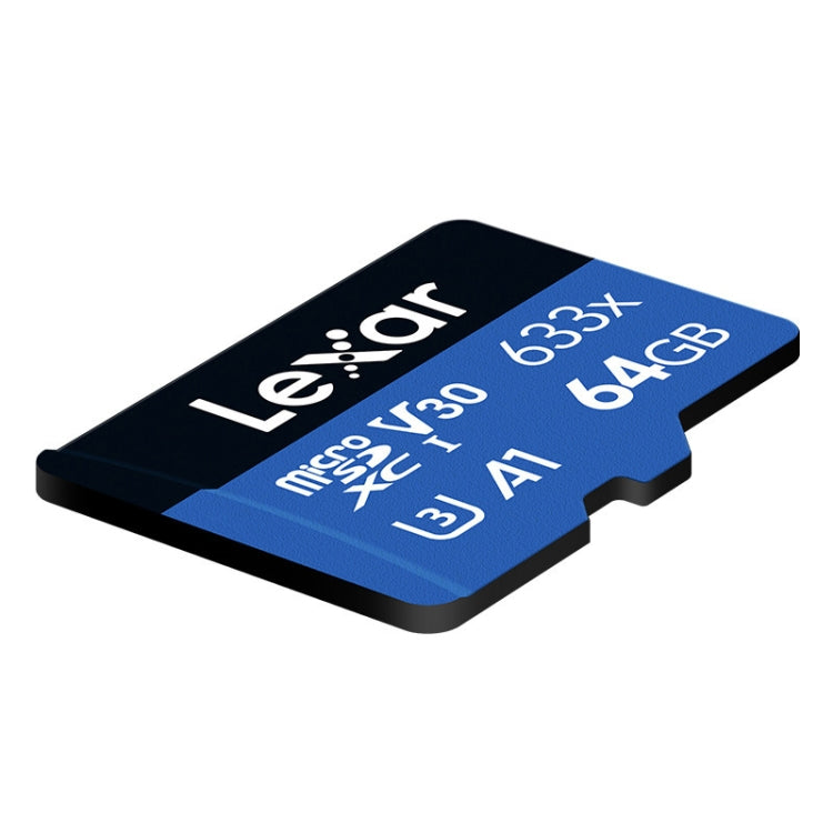 Lexar 633x 64GB High-speed Driving Recorder Dedicated Mobile Phone Memory Card DVR TF Card, 64GB