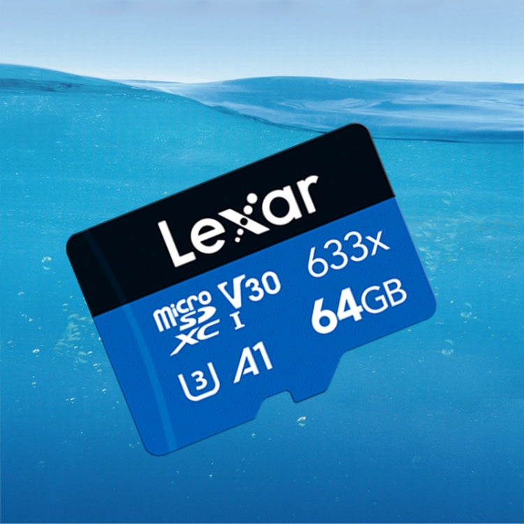 Lexar 633x 64GB High-speed Driving Recorder Dedicated Mobile Phone Memory Card DVR TF Card, 64GB