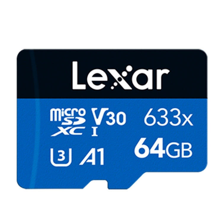 Lexar 633x 64GB High-speed Driving Recorder Dedicated Mobile Phone Memory Card DVR TF Card, 64GB