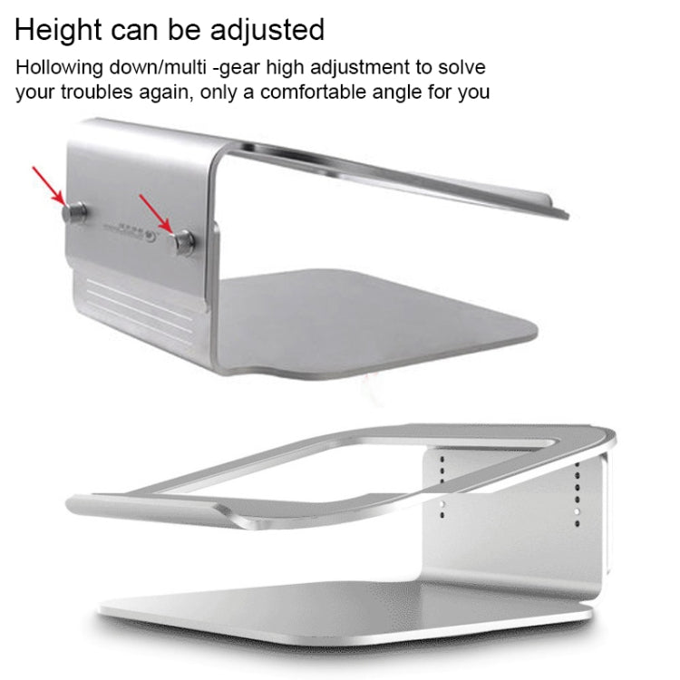 Height Adjustable Aluminum Alloy Laptop Cooling Stand 360 Rotation Ergonomic 10-17 inch Notebook Holder for MacBook Air Pro, 360 Rotation