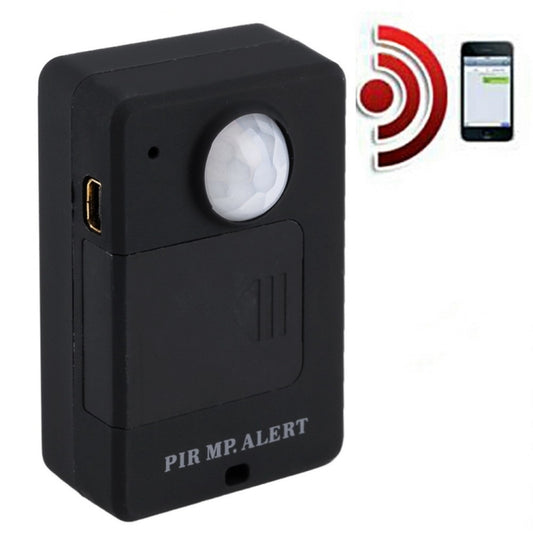 Mini PIR Alert Sensor Wireless Infrared GSM Alarm Monitor Motion Detector Detection Home Anti-theft System, EU Plug, Infrared GSM Alarm