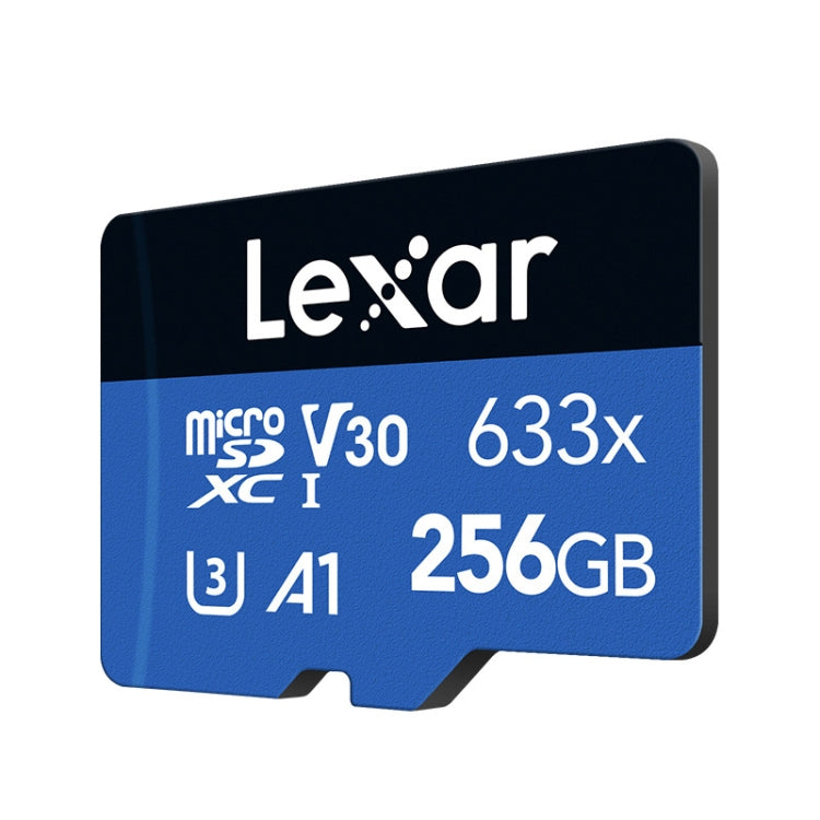 Lexar 633x 256GB High-speed Mobile Phone Camera Memory TF Card Switch Expansion Driving Recorder Dedicated Storage Flash Memory Card, 256GB