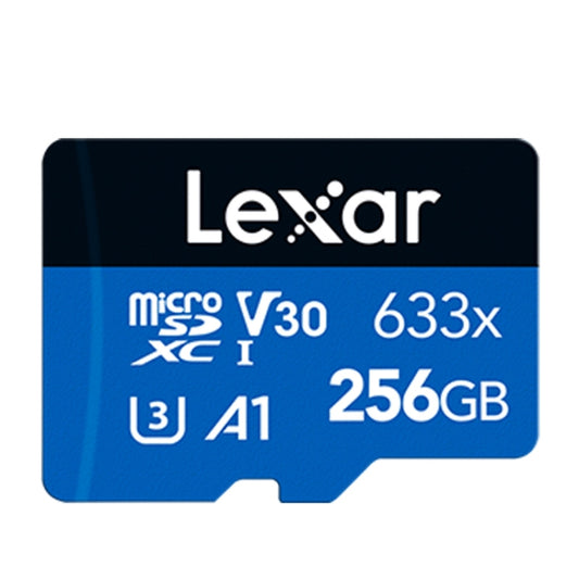 Lexar 633x 256GB High-speed Mobile Phone Camera Memory TF Card Switch Expansion Driving Recorder Dedicated Storage Flash Memory Card, 256GB