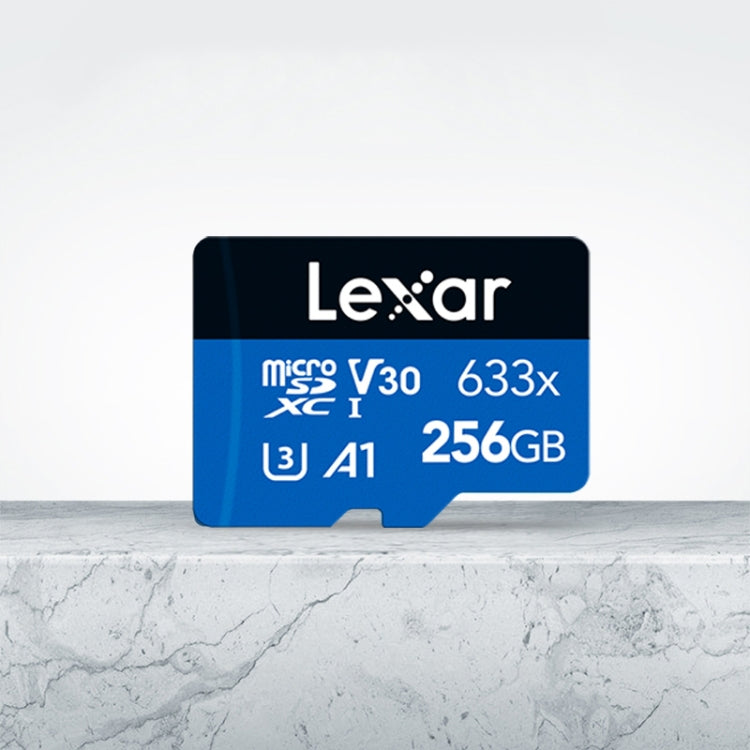 Lexar 633x 256GB High-speed Mobile Phone Camera Memory TF Card Switch Expansion Driving Recorder Dedicated Storage Flash Memory Card, 256GB