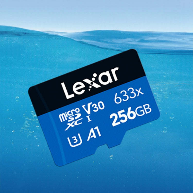 Lexar 633x 256GB High-speed Mobile Phone Camera Memory TF Card Switch Expansion Driving Recorder Dedicated Storage Flash Memory Card, 256GB