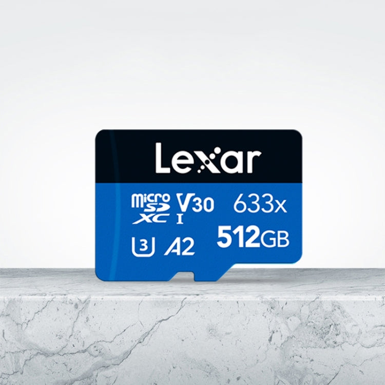 Lexar 633x 512GB High-speed Flash Memory Card Sports Camera Mobile Phone TF Car Driving Recorder Memory Card, 512GB