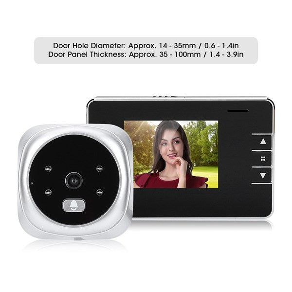 2.8Y 2.8 inch Screen 0.3MP Security Camera Peephole Viewer Digital Peephole Door Bell, 2.8Y