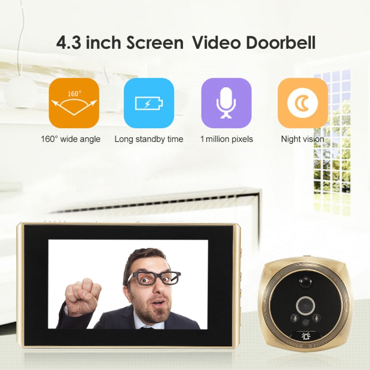 N6 2.0 Million Pixels 4.3 inch Screen Video Doorbell