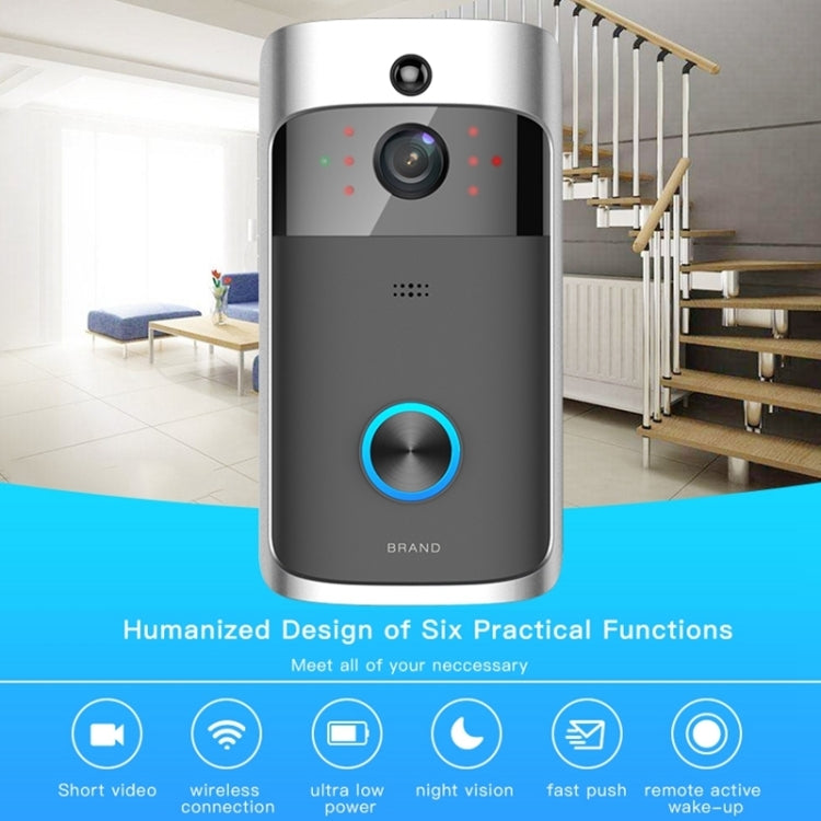 M3 720P Smart WIFI Ultra Low Power Video Visual Doorbell With Ding Dong Version, US Plug, With Ding Dong Version