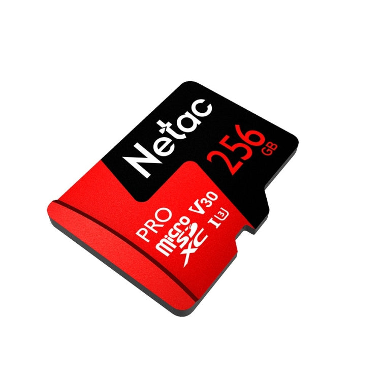 Netac P500 PRO 256GB U3 Speed Level Automobile Data Recorder Monitor Camera Memory Card TF Card, 256GB